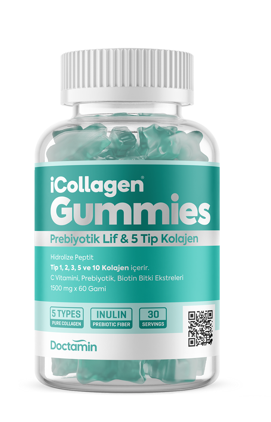 1 Kutu iCollagen® Gummy 5 Tip Kolajen + Prebiyotik