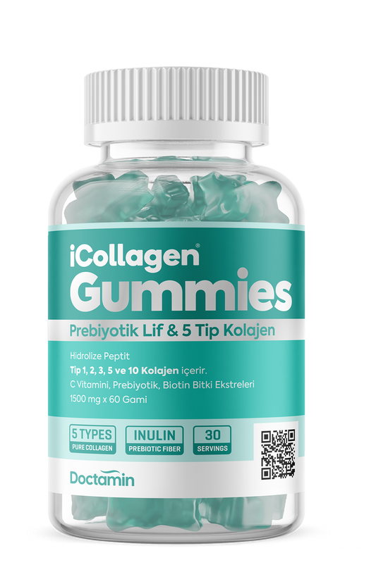 1 Kutu iCollagen® Gummy 5 Tip Kolajen + Prebiyotik