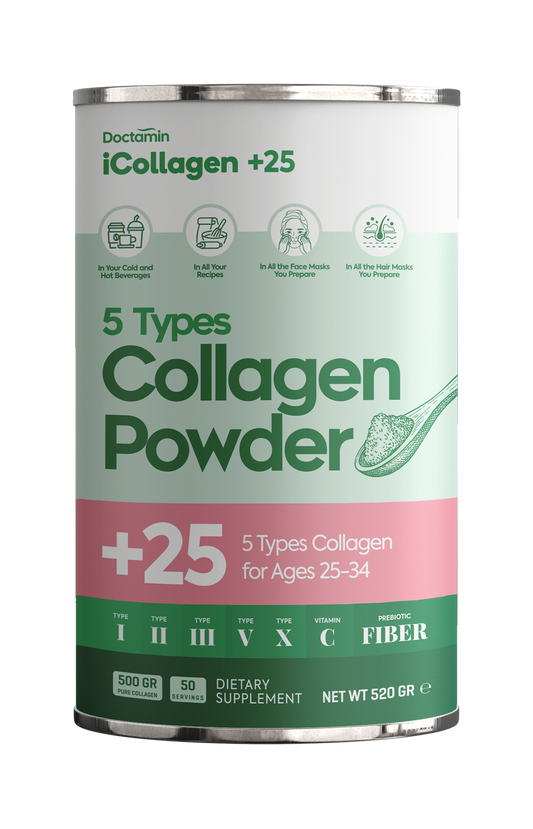 iCollagen® 25+ Prebiyotikli %100 Saf Ve Doğal Hidrolize Kolajen Peptitler